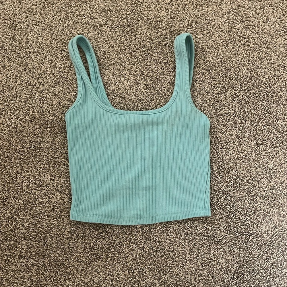 Light blue top